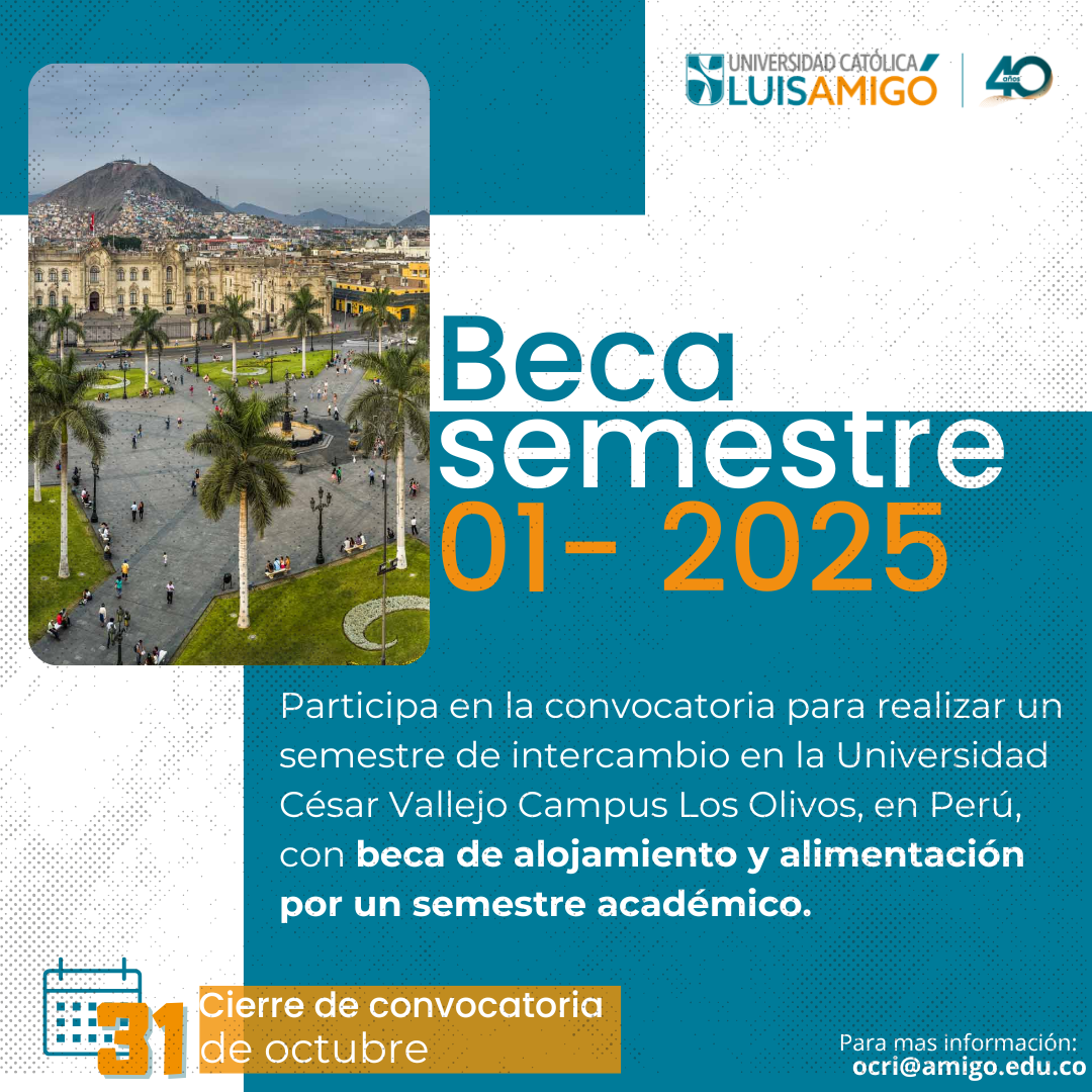 onvocatoria Becas 01-2025 - Universidad César Vallejo - Los Olivos