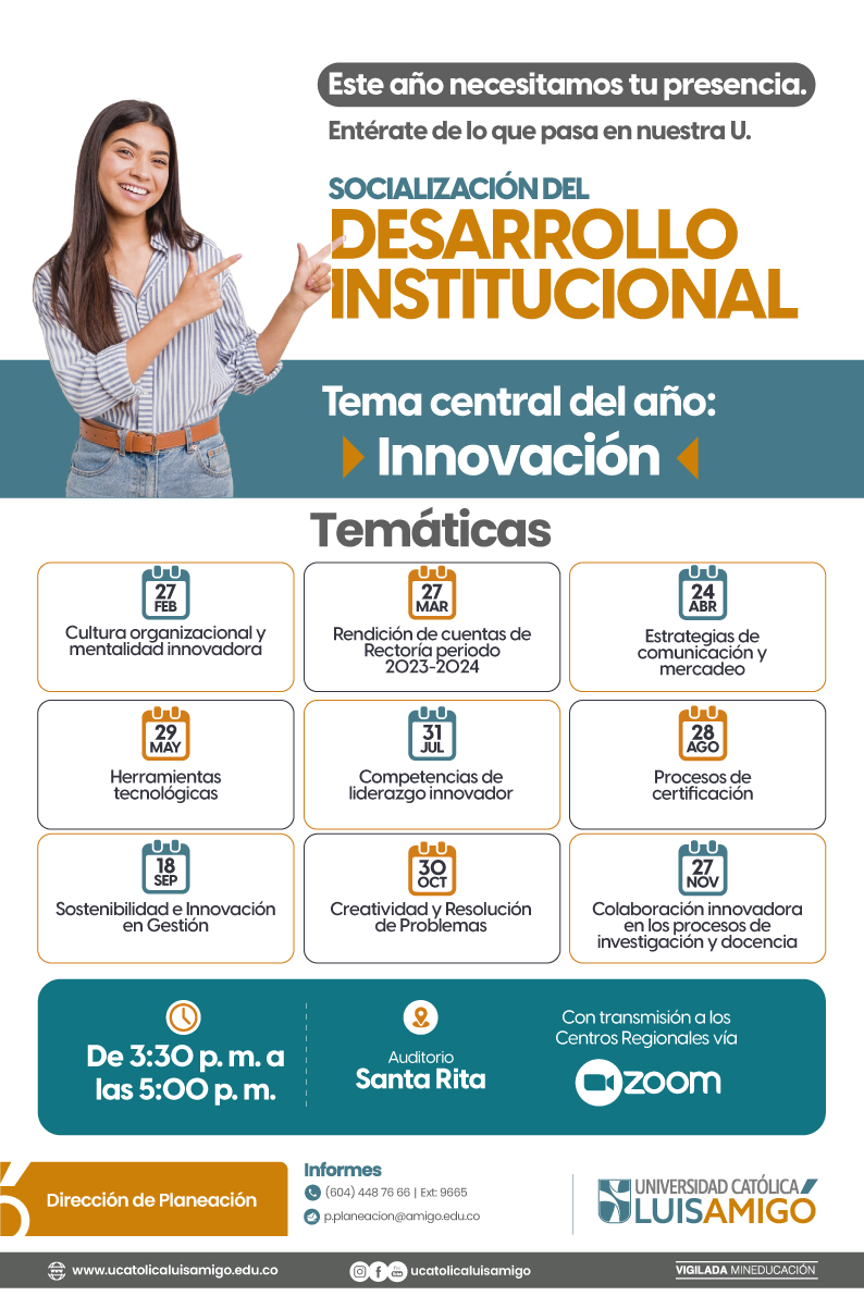 Temáticas de la Socialización del Desarrollo Institucional