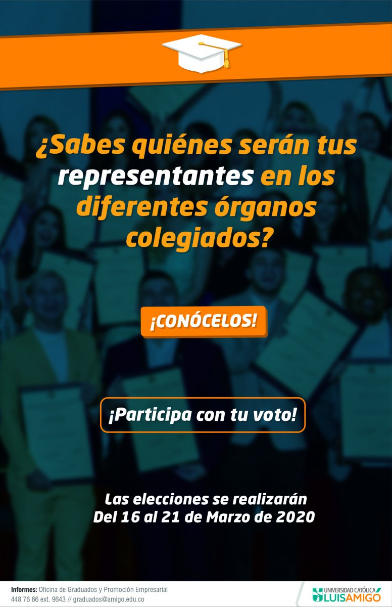 ¿Sabes quiénes serán tus representantes en los diferentes órganos colegiados ?