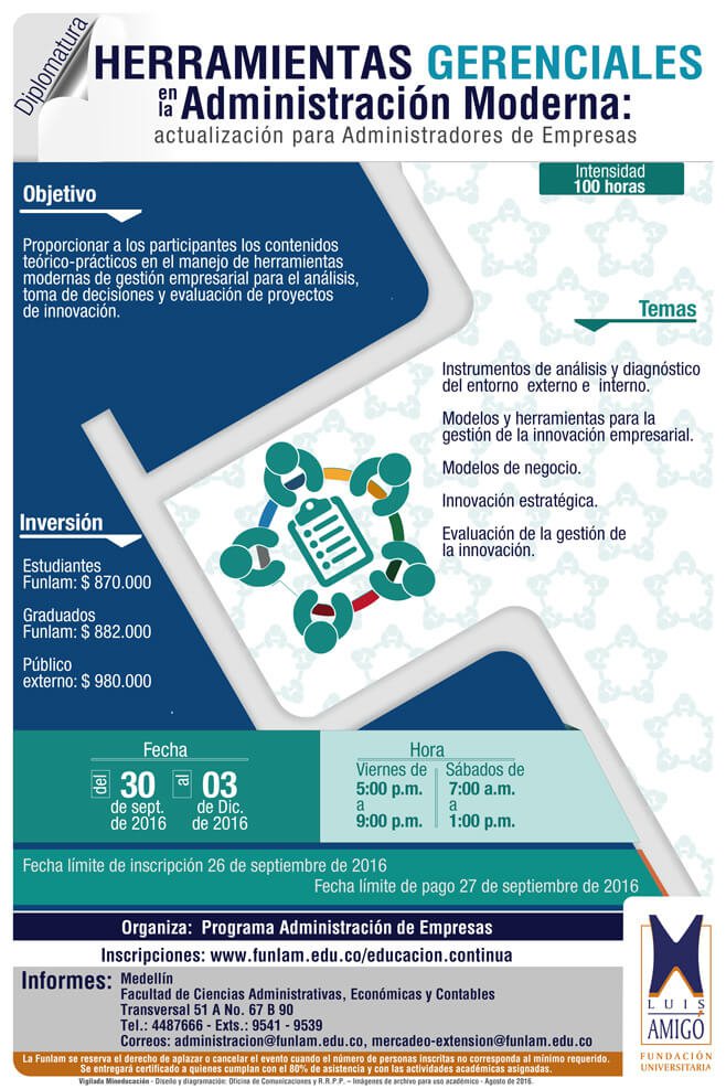 Diplomatura en herramientas gerenciales en la administración moderna: actualización para administradores de empresas