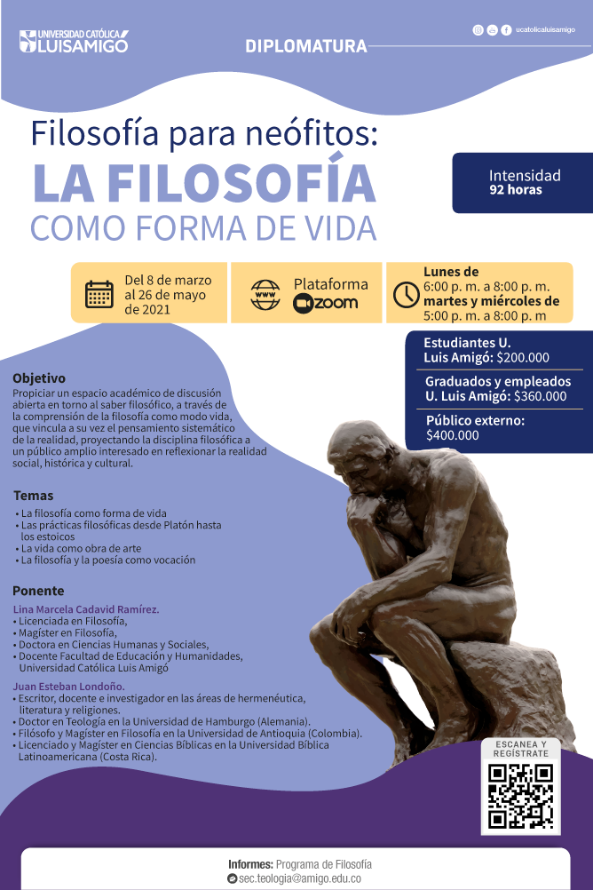 Diplomatura en Filosofía para Neófitos: La Filosofía como Forma de Vida